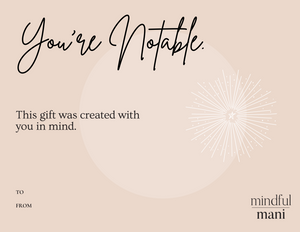 You're Notable Gift Card